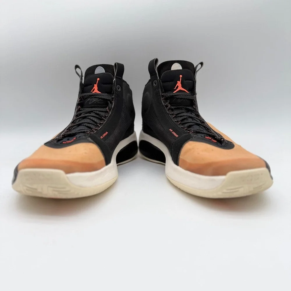 Air Jordan 34 Mens 11.5 Amber Rise Black Sail AR3240-800 Basketball Shoes